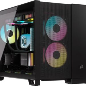 CORSAIR 2500D AIRFLOW - Mid tower - micro ATX - Seitenteil mit Fenster (gehärtetes Glas) - keine Spannungsversorgung (ATX) - Schwarz - USB/Audio (CC-9011263-WW)