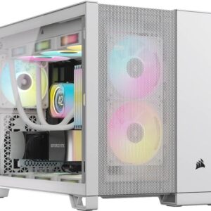 CORSAIR 2500D AIRFLOW - Mid tower - micro ATX - Seitenteil mit Fenster (gehärtetes Glas) - keine Spannungsversorgung (ATX) - weiß - USB/Audio (CC-9011264-WW)