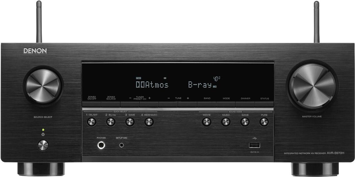 Denon AVR-S970H - 85 W - 7.1 Kanäle - 125 W - AAC - ALAC - FLAC - MP3 - WAV - WMA - AM - FM - 500 W (AVR-S970H)