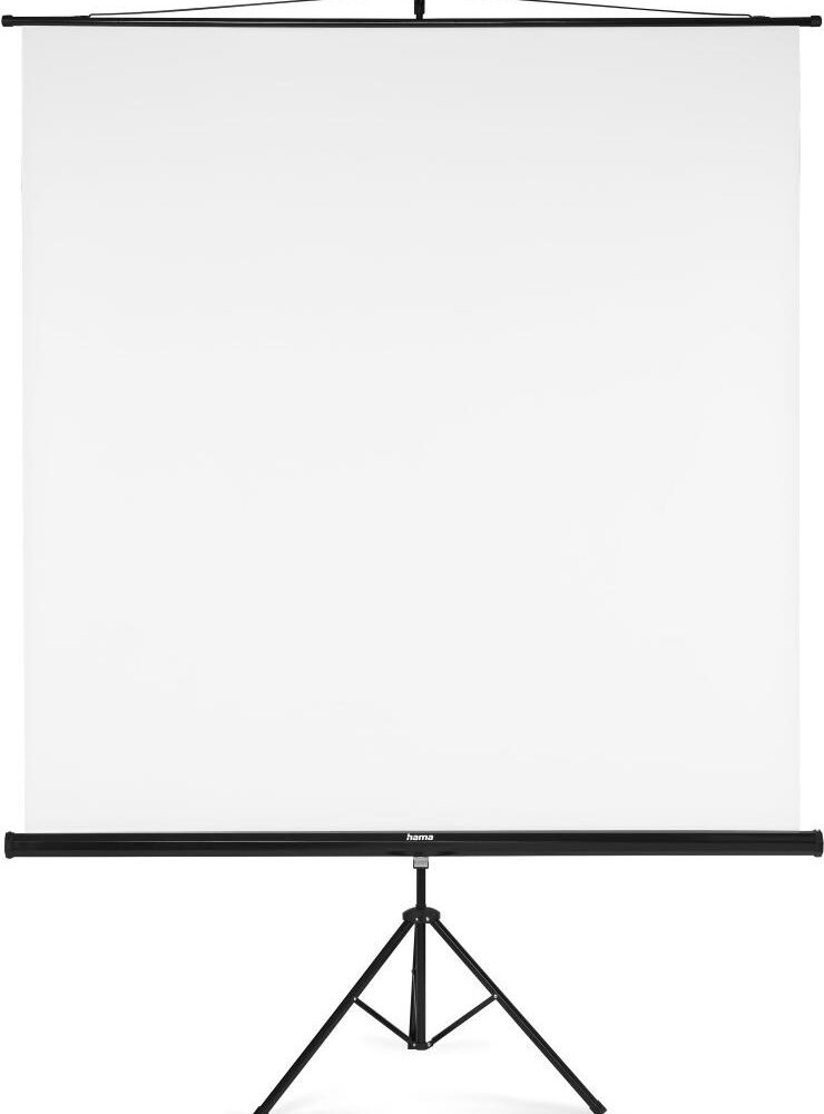 Hama 00021573. Antriebstyp: Manuell, Diagonal: 2,55 m (100.3"), Natives Seitenverhältnis: 1:1. Produktfarbe: Schwarz, Weiß (00021573)