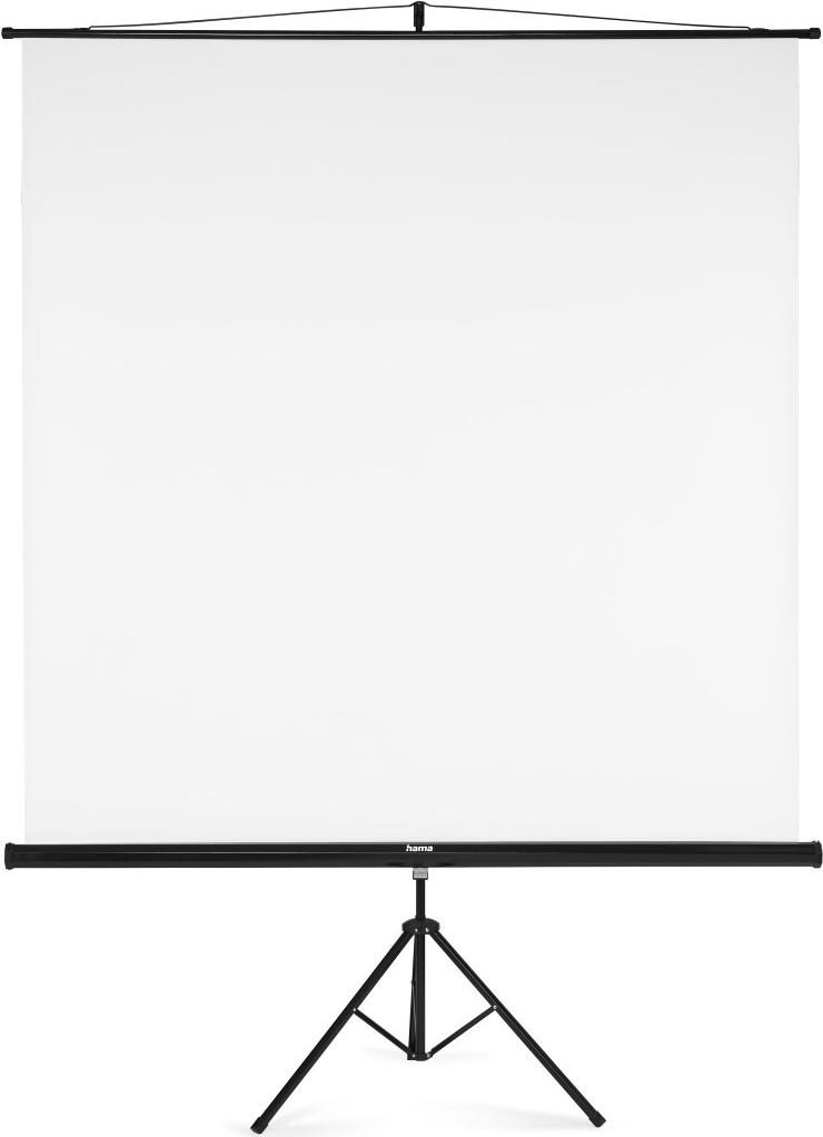 Hama 00021573. Antriebstyp: Manuell, Diagonal: 2,55 m (100.3"), Natives Seitenverhältnis: 1:1. Produktfarbe: Schwarz, Weiß (00021573)