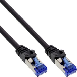 InLine® Patchkabel armiert, U/FTP, Cat.6A, schwarz, 20m (75520S)