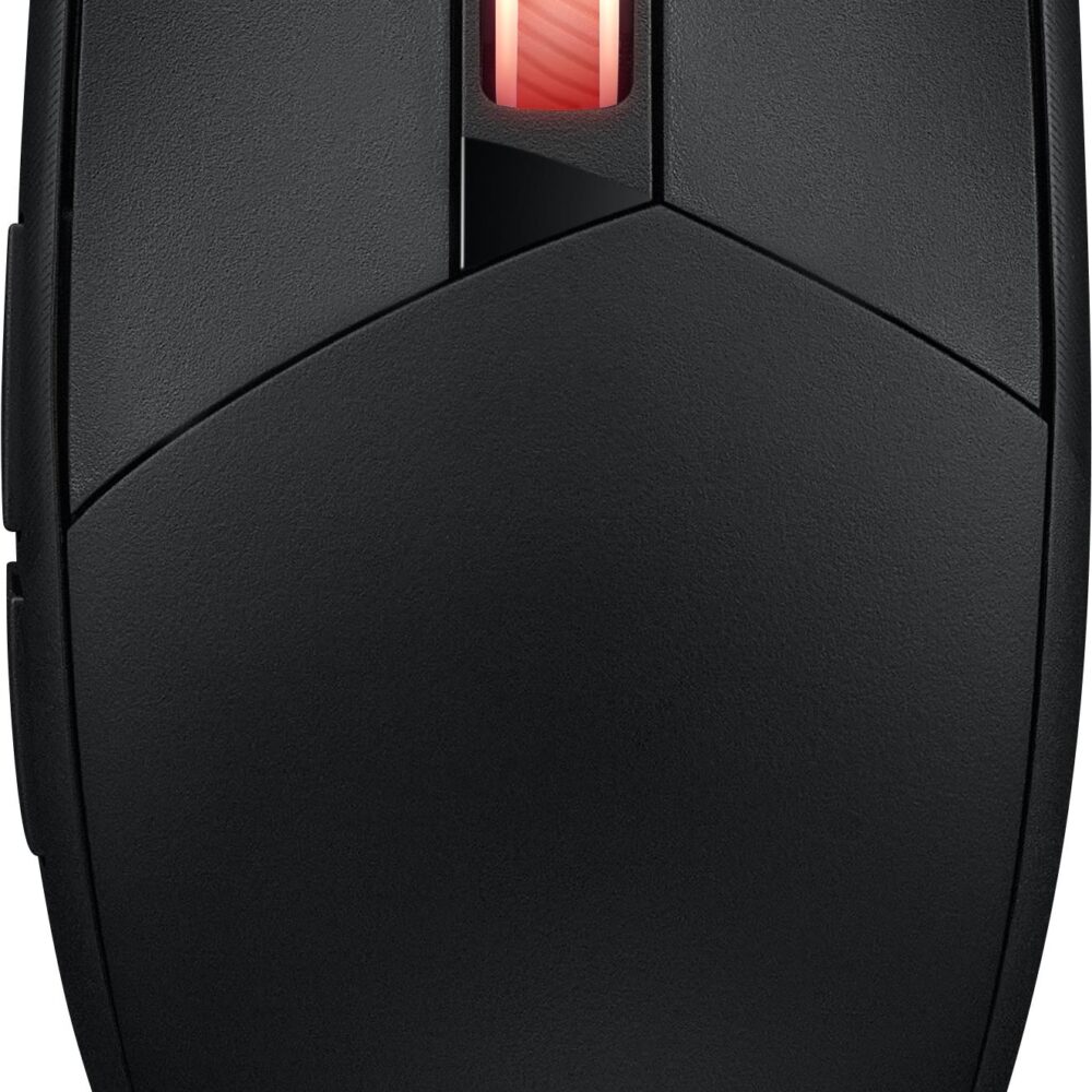 ASUS ROG Strix Impact III - Maus - optisch - 7 Tasten - kabelgebunden, kabellos - USB, Bluetooth 5,1, 2,4 GHz - USB ROG Omni Funkempfänger - Schwarz (90MP03D0-BMUA00)