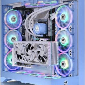 Thermaltake CTE E600 MX - Mid tower - E-ATX - Seitenteil mit Fenster (gehärtetes Glas) - keine Spannungsversorgung (PS/2) - Hydrangea Blue - USB/Audio