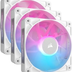 CORSAIR iCUE Link RX120 RGB Triple Starter Kit - Gehäuselüfter - 120 mm - weiß (Packung mit 3) (CO-9051022-WW)