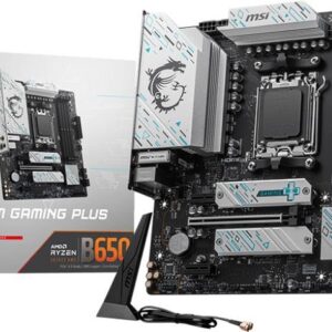 MSI B650M GAMING PLUS WIFI - Motherboard - micro ATX - Socket AM5 - AMD B650 Chipsatz - USB 3,2 Gen 1, USB-C 3,2 Gen2, USB 3,2 Gen 2 - 2,5 Gigabit LAN, Wi-Fi 6E, Bluetooth - Onboard-Grafik (CPU erforderlich) - HD Audio (8-Kanal) (7E24-001R)