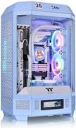 Thermaltake The Tower 300 - Micro Tower - mini ITX / micro ATX - Seitenteil mit Fenster (gehärtetes Glas) - keine Spannungsversorgung - Hydrangea Blue - USB/Audio (CA-1Y4-00SFWN-00)