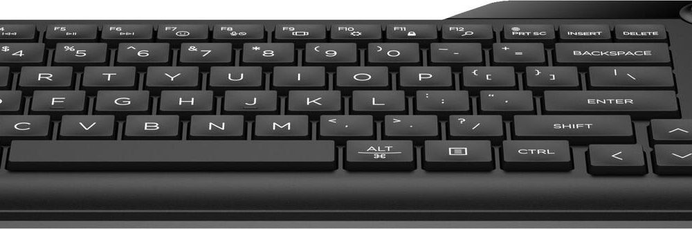 HP 460 - Tastatur - Multi-Device, schnelle Kopplung, kompakt mit Ziffernblock, 2-Zonen-Layout - kabellos - Bluetooth 5,3 - Deutsch - tiefschwarz (7N7B8AA#ABD)
