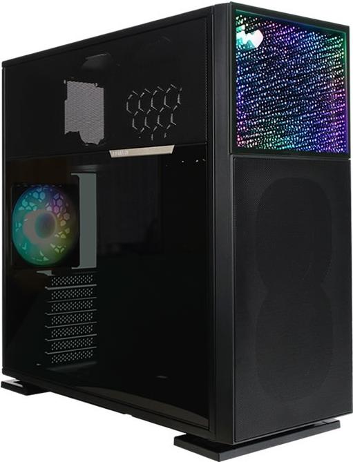 In Win N515 - Midi Tower - PC - Schwarz - ATX - EATX - micro ATX - Mini-ITX - ABS - SECC - 16 cm (IW-CS-N515BLK-1AL120)