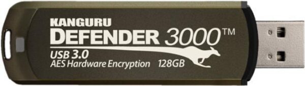 Kanguru Encrypted Defender 3000 - USB-Flash-Laufwerk - verschlüsselt - 32 GB - USB 3.2 Gen 1 - FIPS 140-2 Level 3 - TAA-konform (KDF3000-32G)