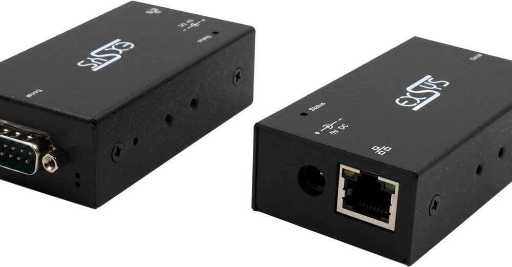 EXSYS GmbH Ethernet zu 1 x RS-232, inkl. 5V/4A Netzteil, PoE (EX-6111-2POE)