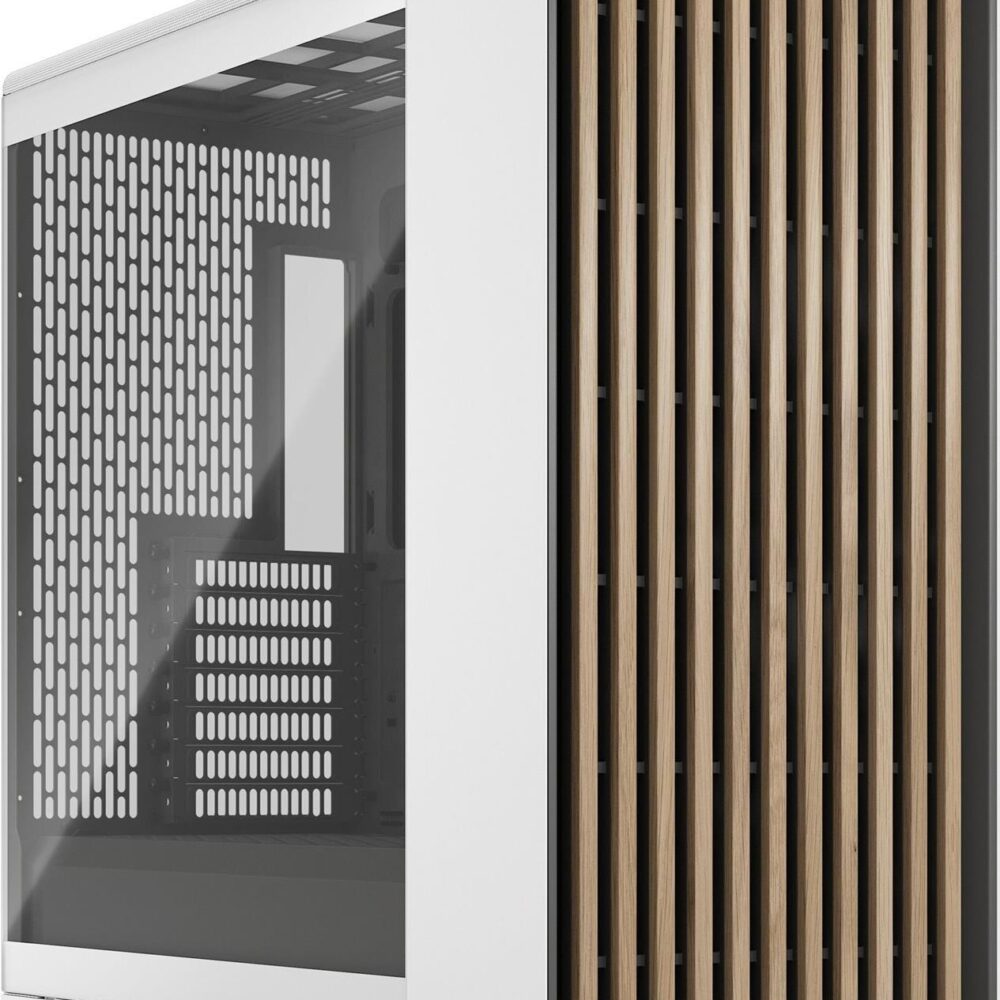 Fractal Design North XL - Tower - E-ATX - Seitenteil mit Fenster (gehärtetes Glas) - keine Spannungsversorgung (ATX) - Chalk White - USB/Audio/Mic (FD-C-NOR1X-04)