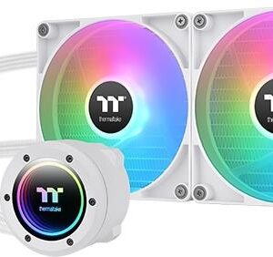 Thermaltake TH280 V2 ARGB Sync - Snow Edition - Prozessor-Flüssigkeitskühlsystem - Kühlergröße: 280 mm - (für: LGA1156, AM2, AM2+, AM3, LGA1155, AM3+, LGA2011, LGA1150, LGA1151, AM4, LGA2066, LGA1200, LGA1700, AM5) - Kupfer - 140 mm - snow