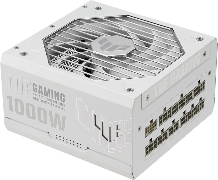 ASUS TUF Gaming - White Edition - Netzteil (intern) - ATX12V 3,0 - EPS12V - 80 PLUS Gold - Wechselstrom 100-240 V - 1000 Watt - aktive PFC - weiß (90YE00S5-B0NA00)