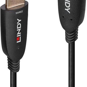 Lindy - HDMI-Kabel - HDMI männlich zu HDMI männlich - 70,0m - Hybrid Kupfer/Kohlefaser - Schwarz - unterstützt 8K 60 Hz (7680 x 4320), unterstützt 4K 120 Hz (3840 x 2160) (38517)