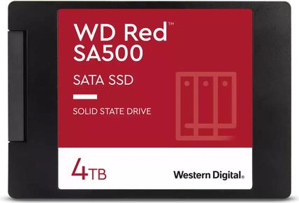 WD Red SA500 WDS400T2R0A - SSD - 4TB - intern - 2,5" (6,4 cm) - SATA 6Gb/s (WDS400T2R0A)