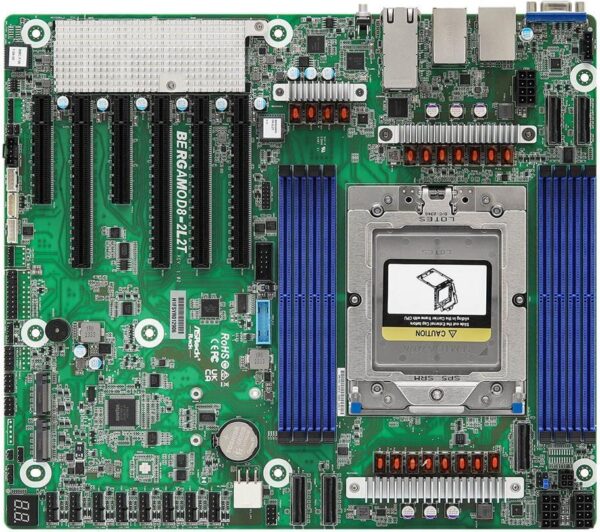 ASRock Rack BERGAMOD8-2L2T - Motherboard - SSI CEB - LGA6096 Socket - USB 3,2 Gen 1 - 2 x 10 Gigabit LAN, 2 x Gigabit LAN - Onboard-Grafik (BERGAMOD8-2L2T)
