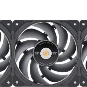 Thermaltake TOUGHFAN EX12 Pro - Swappable Edition - Gehäuselüfter - hoher statischer Druck - 120 mm (Packung mit 3) (CL-F171-PL12BL-A)