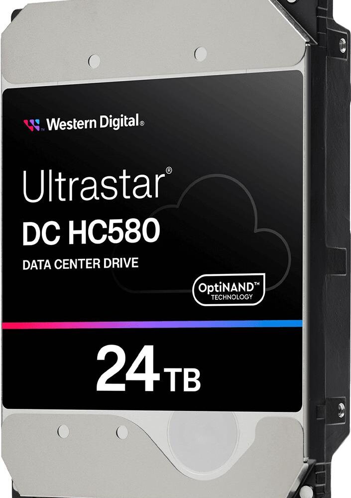 WD Ultrastar DC HC580 WUH722424ALE6L1 - Festplatte - verschlüsselt - 24TB - intern - 3,5" (8,9 cm) - SATA 6Gb/s - 7200 rpm - Puffer: 512MB - Self-Encrypting Drive (SED) (0F62795)