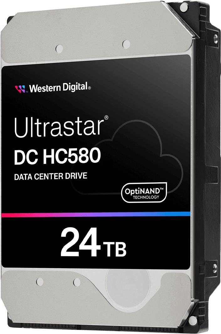 WD Ultrastar DC HC580 WUH722424ALE6L1 - Festplatte - verschlüsselt - 24TB - intern - 3,5" (8,9 cm) - SATA 6Gb/s - 7200 rpm - Puffer: 512MB - Self-Encrypting Drive (SED) (0F62795)