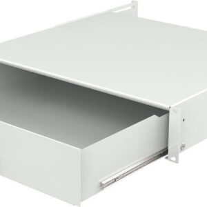 Lanview 2U 19" KEYBOARD, GENERAL USE, LOCKABLE DRAWER MODULE WHITE (RAD105WH)