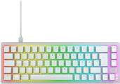 CHERRY XTRFY K5V2 - Tastatur - 65% - compact - hintergrundbeleuchtet - USB - QWERTZ - Deutsch - Tastenschalter: CHERRY MX2A Red - weiß (CX-K5V2-RGB-CPT-TPWHITE-R-GER)