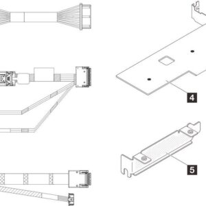 Lenovo ThinkSystem SR250 V3/ST250 V3 M.2 Cable Kit (4Z57A88898)