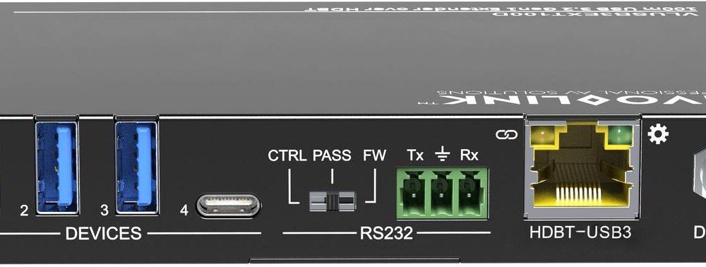 VivoLink 100m USB 3.2 Gen1 Extender over HDBT Receiver (VLUSB3EXT100D)