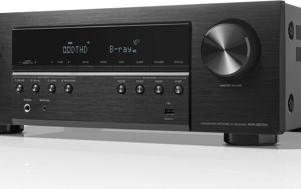 Denon AV-Receiver AVR-S670H Schwarz - Bluetooth (AVR-S670H)