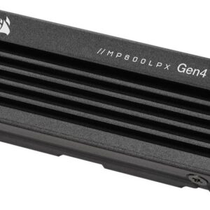 CORSAIR MP600 PRO LPX - SSD - verschlüsselt - 8TB - intern - M.2 2280 - PCIe 4,0 x4 (NVMe) - 256-Bit-AES - integrierter Kühlkörper (CSSD-F8000GBMP600PLP)