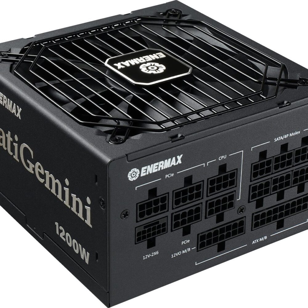 Enermax PlatiGemini ATX 3.1 ATX12VO Hybrid-Netzteil 1200W 80PLUS Platinum Vollmodulares - ATX - 80 PLUS Platinum (EGN1200P)