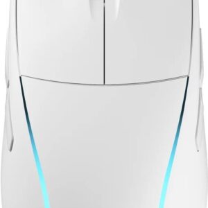 CORSAIR M75 WIRELESS - Maus - leicht, RGB - rechts- und linkshändig - optisch - 5 Tasten - kabellos - 2,4 GHz, Bluetooth - USB Slipstream Funkempfänger - weiß (CH-931D011-EU)