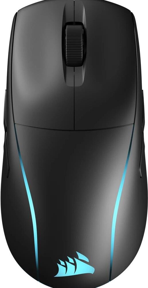 CORSAIR M75 WIRELESS - Maus - leicht, RGB - rechts- und linkshändig - optisch - 5 Tasten - kabellos - 2,4 GHz, Bluetooth - USB Slipstream Funkempfänger - Schwarz (CH-931D010-EU)