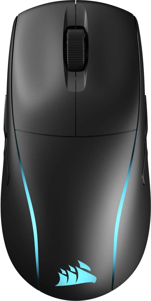 CORSAIR M75 WIRELESS - Maus - leicht, RGB - rechts- und linkshändig - optisch - 5 Tasten - kabellos - 2,4 GHz, Bluetooth - USB Slipstream Funkempfänger - Schwarz (CH-931D010-EU)