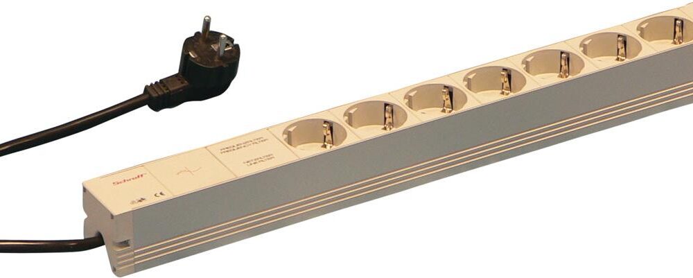 Schroff 60110-214 Stromverteilereinheit (PDU) 7 AC-Ausgänge 1U Grau (60110214)