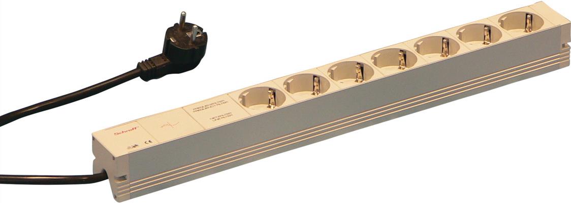 Schroff 60110-214 Stromverteilereinheit (PDU) 7 AC-Ausgänge 1U Grau (60110214)