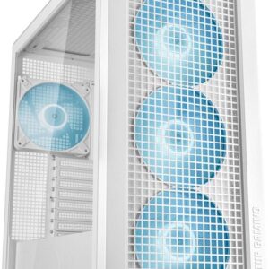 ASUS TUF Gaming GT302 - Mid tower - E-ATX - Seitenteil mit Fenster (gehärtetes Glas) - keine Spannungsversorgung - weiß - USB/Audio (90DC00I3-B19000)