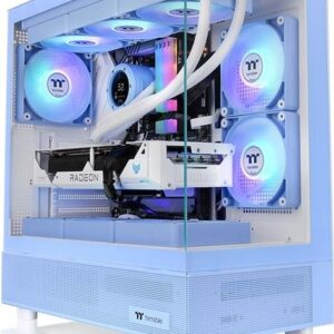 Thermaltake View 270 TG ARGB - Mid tower - E-ATX - Seitenteil mit Fenster (gehärtetes Glas) - keine Spannungsversorgung (PS/2) - Hydrangea Blue - USB/Audio (CA-1Y7-00MFWN-00)