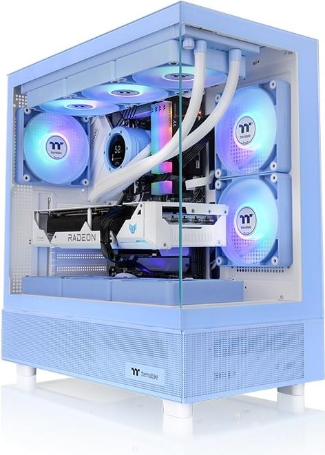 Thermaltake View 270 TG ARGB - Mid tower - E-ATX - Seitenteil mit Fenster (gehärtetes Glas) - keine Spannungsversorgung (PS/2) - Hydrangea Blue - USB/Audio (CA-1Y7-00MFWN-00)