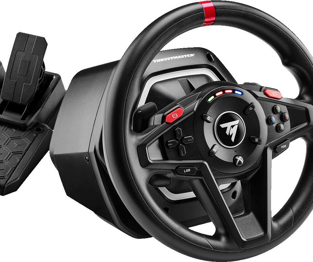 Thrustmaster T128 Shifter Pack - Lenkrad + Pedale - PC - Xbox - Taste Handbremse - View button - Setting button - Richtungstasten - Menü-Taste - Schaltfläche Teilen - Analog - 900° - Kabelgebunden (4460267)