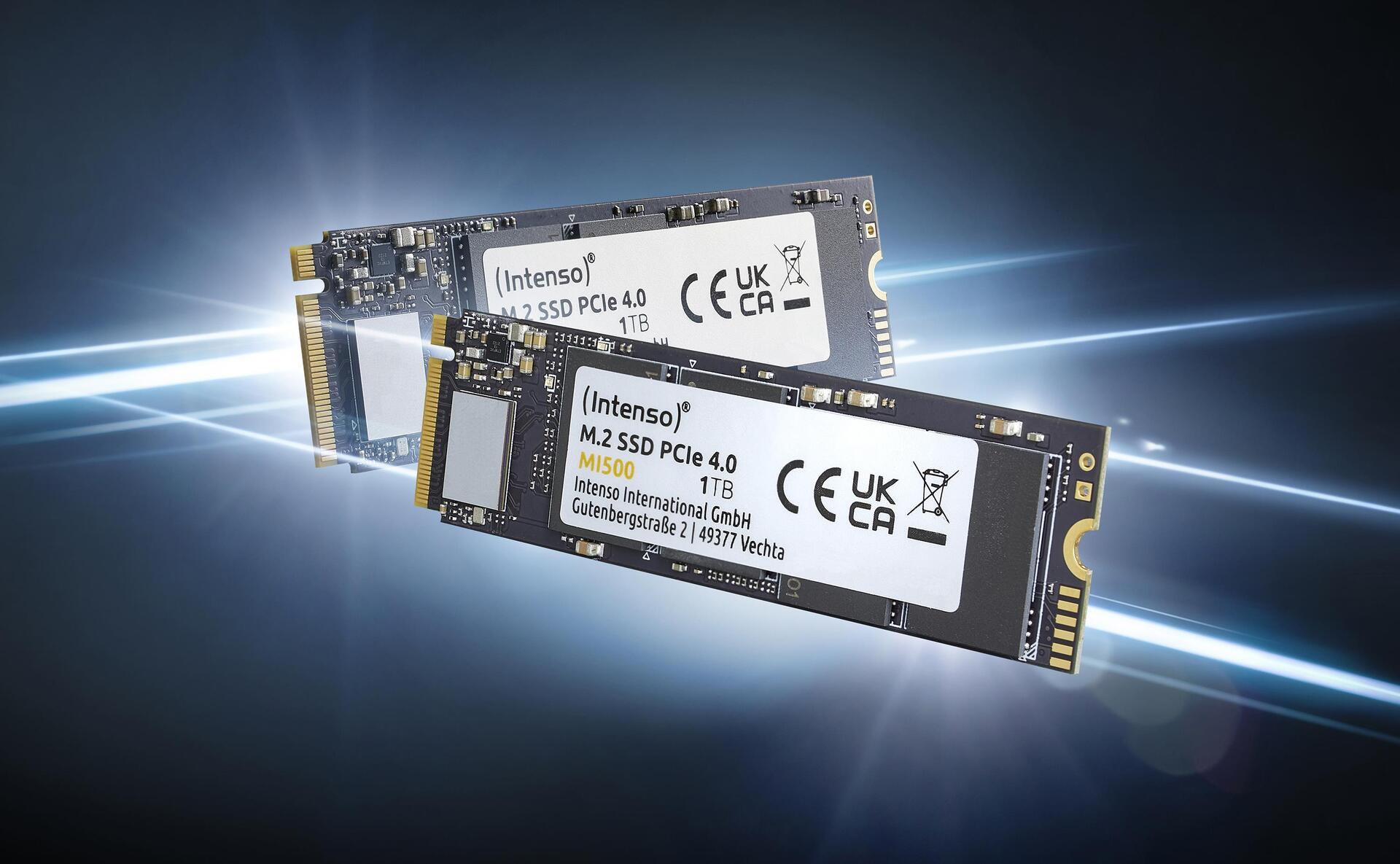 Intenso MI500 - SSD - 2TB - intern - M.2 2280 - PCIe 4,0 x4 (NVMe) (3836470)