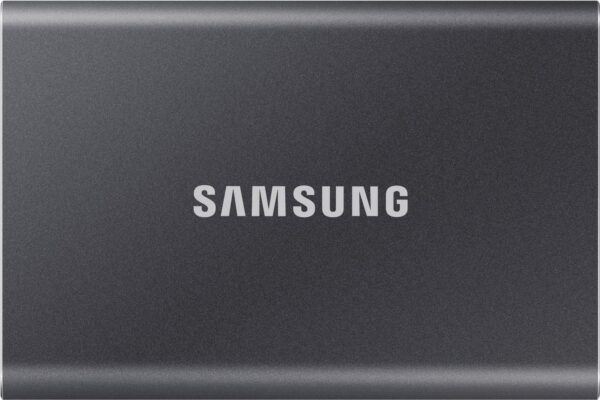 Samsung T7 MU-PC4T0T - SSD - verschlüsselt - 4TB - extern (tragbar) - USB 3,2 Gen 2 (USB-C Steckverbinder) - 256-Bit-AES - Grau (MU-PC4T0T/WW)