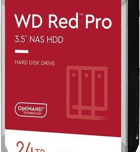 WD Red Pro WD240KFGX - Festplatte - Enterprise - 24 TB - intern - 3.5" (8.9 cm) - SATA 6Gb/s - 7200 rpm - Puffer: 512 MB