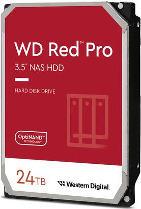 WD Red Pro WD240KFGX - Festplatte - Enterprise - 24 TB - intern - 3.5" (8.9 cm) - SATA 6Gb/s - 7200 rpm - Puffer: 512 MB