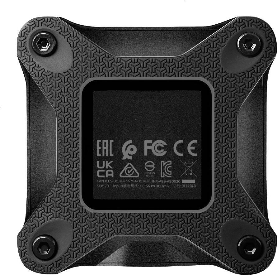 ADATA SD620 - SSD - 2TB - extern (tragbar) - USB 3,2 Gen 2 - Schwarz (SD620-2TCBK)