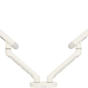 BakkerElkhuizen Bakker Elkhuizen Flexible Dual - Befestigungskit - verstellbare doppelte Arme mit mechanischer Feder - für 2 Monitore - Aluminium, Stahl, ABS-Kunststoff, thermoplastischer Gummi (TPR), Polyamid (PA6) - weiß - Bildschirmgröße: 43,18-88,9 cm (for flat screen), 43,18-81,28 cm (for curved screen) (17"-35" (for flat screen), 17"-32" (for curved screen)) - Tischmontage (BNEBFDW)