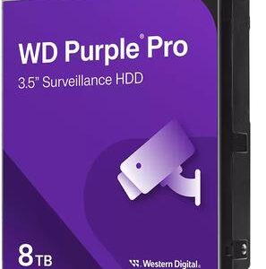 WD Purple Pro WD8002PURP - Festplatte - 8TB - Videoüberwachung, Smart Video - intern - 3,5" (8,9 cm) - SATA 6Gb/s - 7200 rpm - Puffer: 256MB (WD8002PURP)