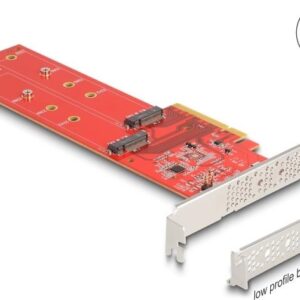 Delock - Schnittstellenadapter - M.2 - M.2 NVMe Card - Low-Profile - PCIe 4,0 x8 (90616)
