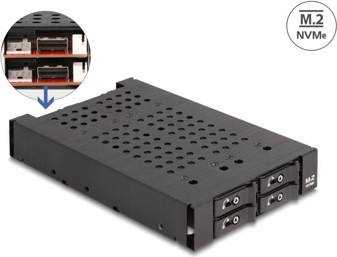 Delock - Mobiles Speicher-Rack - M.2 (47072)