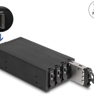 Delock - Mobiles Speicher-Rack - Schwarz (47126)